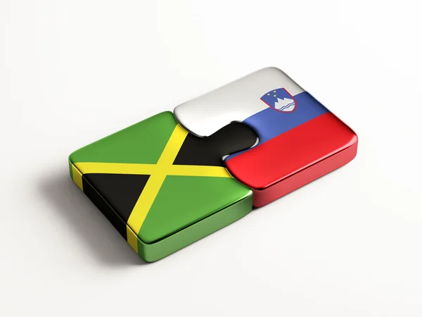 Slovenia Jamaica  Puzzle Concept — Stock Photo, Image