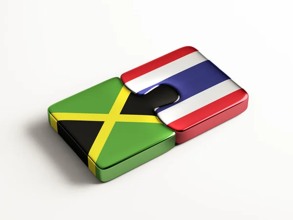 Thailand Jamaica puzzel Concept — Stockfoto