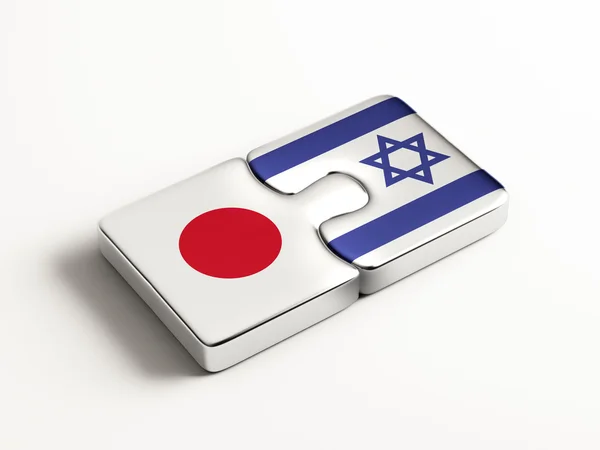 Japão Israel Puzzle Concept — Fotografia de Stock