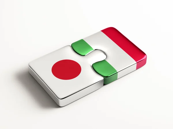 Japão Itália Puzzle Concept — Fotografia de Stock