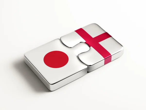 England Japan  Puzzle Concept — Stock Photo, Image