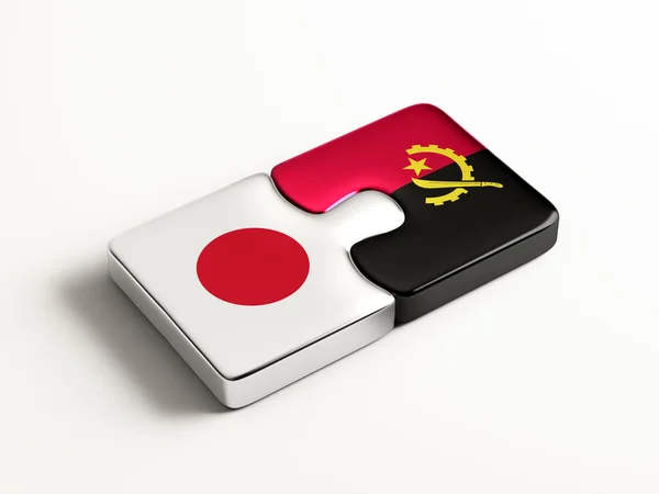 Angola Japon Puzzle Concept — Photo