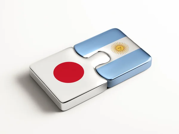 Argentyna Japonii logiczne pojęcia — Zdjęcie stockowe