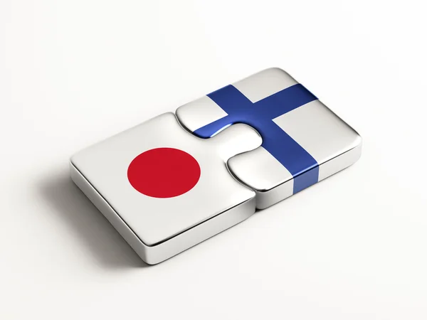 Finlandia Japón Puzzle Concepto —  Fotos de Stock