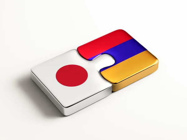 Armenia Japón Puzzle Concepto — Foto de Stock