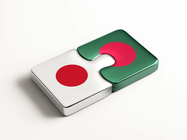 Bangladesh Japon Puzzle Concept — Photo
