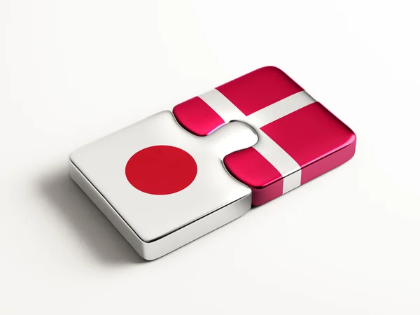 Danemark Japon Puzzle Concept — Photo