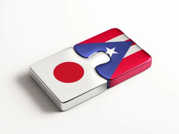 Puerto Rico Japón Puzzle Concepto —  Fotos de Stock