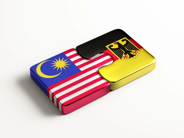 Malaysia deutschland puzzle-konzept — Stockfoto