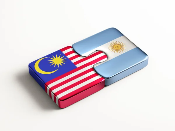 Argentinien Malaysia Puzzle-Konzept — Stockfoto