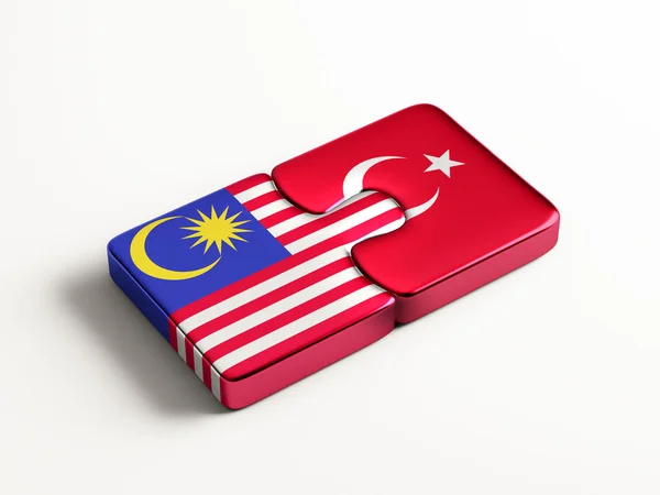 Turquía Malasia Puzzle Concepto —  Fotos de Stock