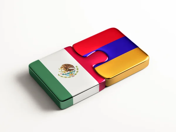 Armenia Mexico  Puzzle Concept — Stock Photo, Image