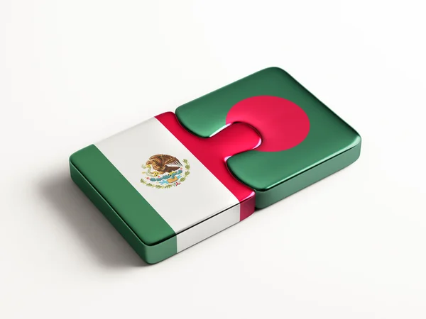 Bangladesh México Puzzle Concept —  Fotos de Stock