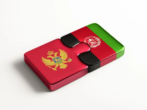 Afghanistan Montenegro puzzel Concept — Stockfoto