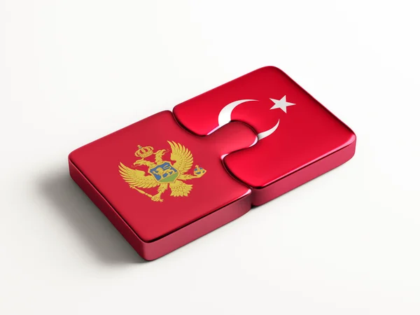 Turquia Montenegro Puzzle Concept — Fotografia de Stock