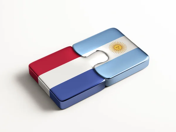Argentina Países Bajos Puzzle Concept — Foto de Stock