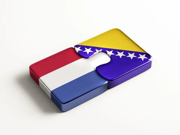 Bosnia y Herzegovina Holland Puzzle Concept —  Fotos de Stock