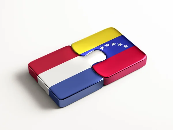 Venezuela Países Bajos Puzzle Concepto — Foto de Stock