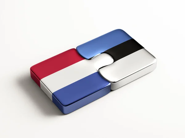 Estonia Países Bajos Puzzle Concept —  Fotos de Stock
