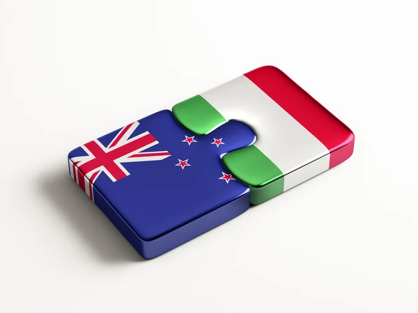 新西兰意大利拼图概念 — 图库照片