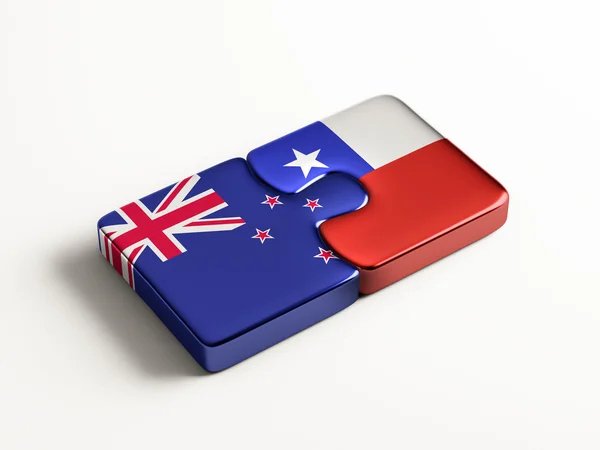 Chili Nieuw-Zeeland puzzel Concept — Stockfoto