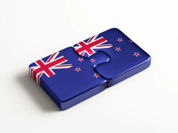 Nieuw-Zeeland puzzel Concept — Stockfoto