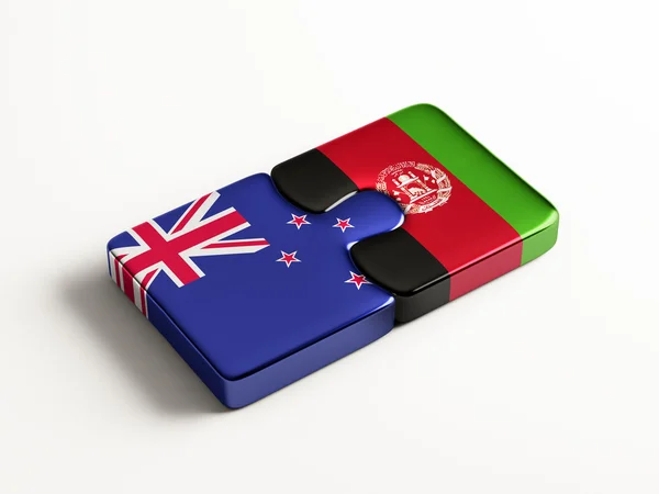 Afghanistan Nuova Zelanda Puzzle Concept — Foto Stock