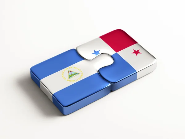 Concept de Puzzle pour le Nicaragua Panama — Photo