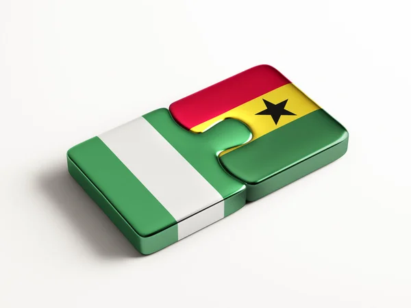 Nigeria Ghana puzzel Concept — Stockfoto
