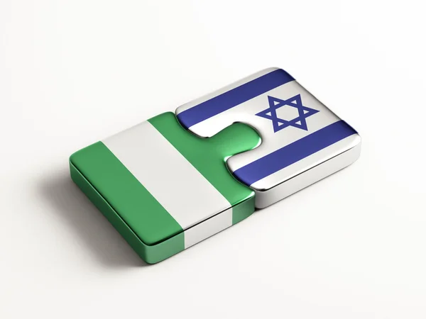 ナイジェリア イスラエル パズル コンセプト — ストック写真