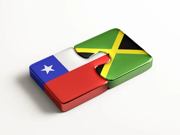 Chile Jamaica  Puzzle Concept — Stock Photo, Image