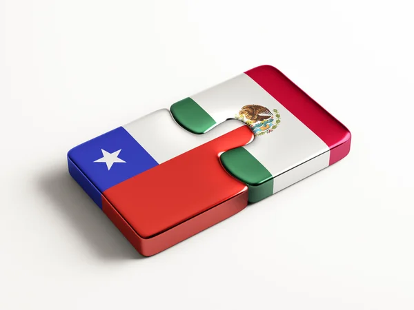 Chili Mexico puzzel Concept — Stockfoto