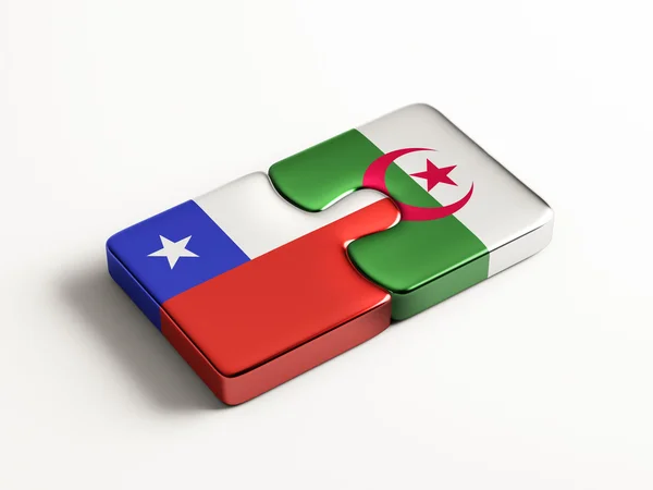 Alžírsko Chile logická koncepce — Stock fotografie