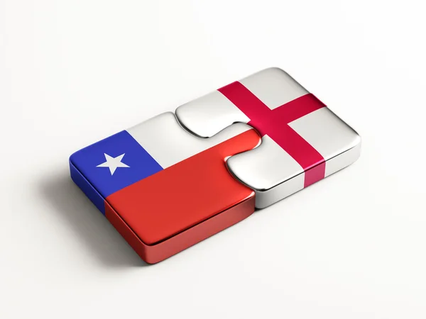 Inglaterra Chile Puzzle Concepto —  Fotos de Stock