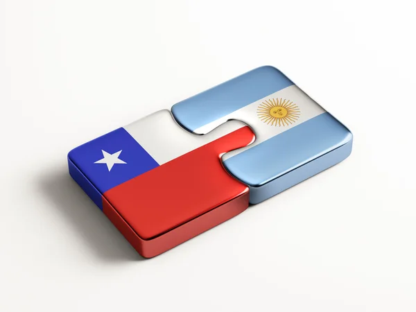 Argentina Chile Puzzle Concepto — Foto de Stock