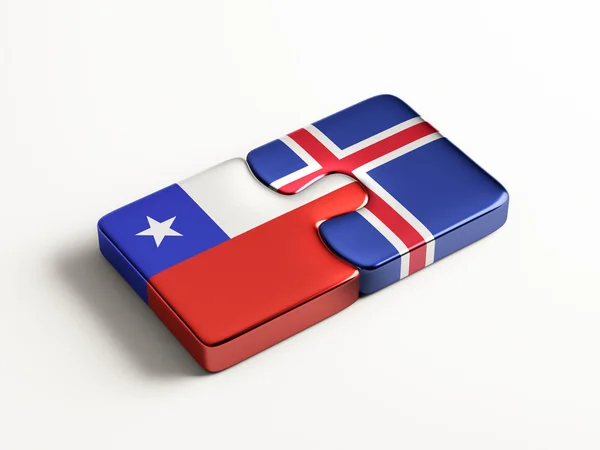 İzlanda Şili bulmaca kavramı — Stok fotoğraf