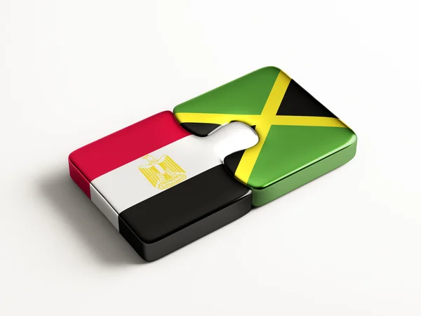 Egypten Jamaica pussel koncept — Stockfoto