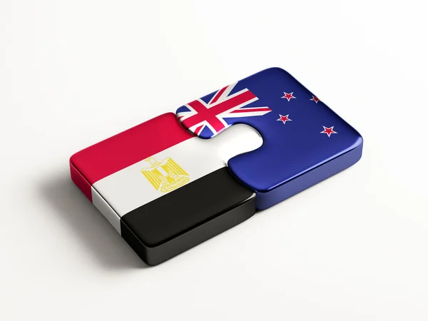 Egypten Nya Zeeland pussel koncept — Stockfoto