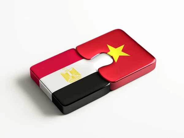 Vietnam Egypte Puzzle Concept — Photo