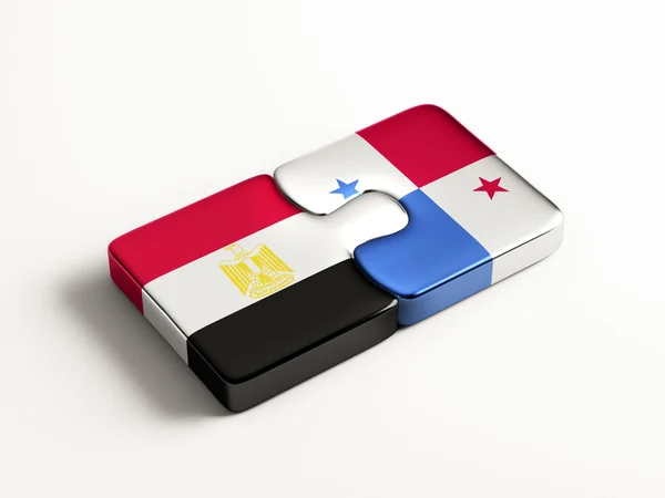 Panama Ägypten Puzzle-Konzept — Stockfoto