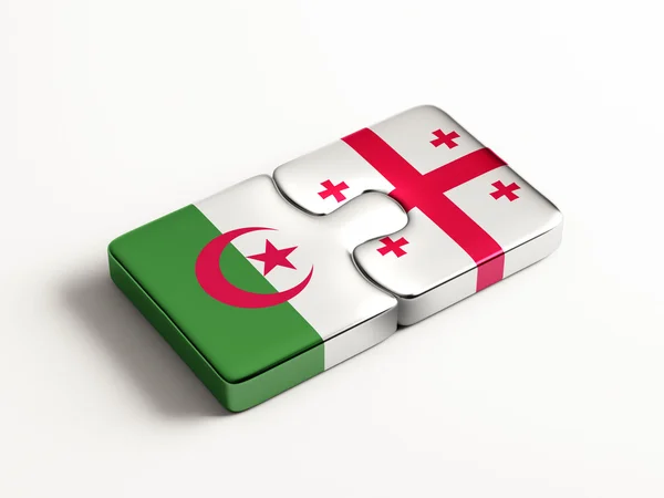 Algerije Georgië puzzel Concept — Stockfoto