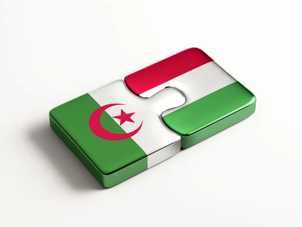 Algeria Hungary  Puzzle Concept — Stock Photo, Image