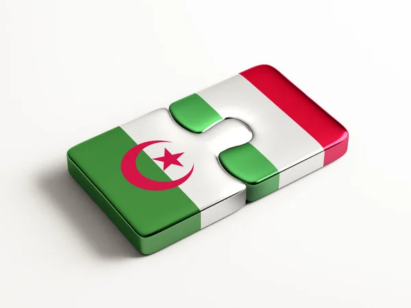 Algeriet Italien pussel koncept — Stockfoto