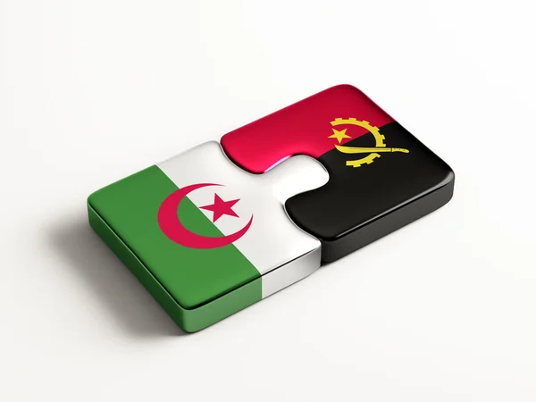 Angola Cezayir bulmaca kavramı — Stok fotoğraf