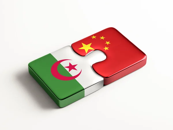 Chine Algérie Puzzle Concept — Photo