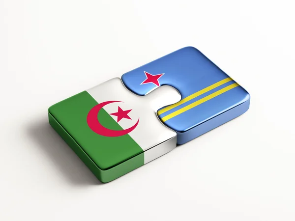 Aruba Algérie Puzzle Concept — Photo