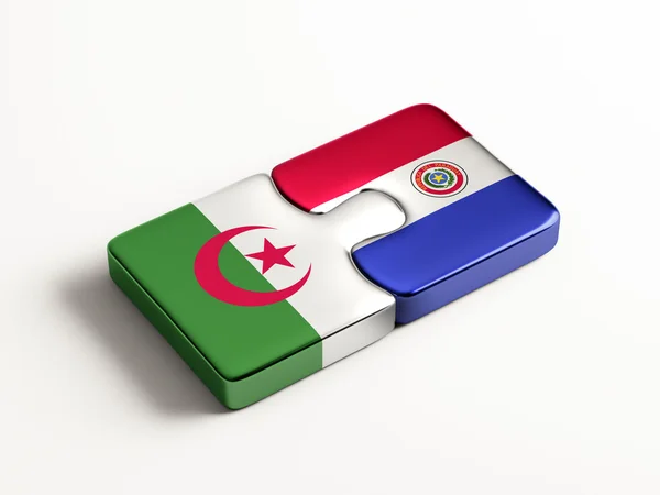 Paraguay Alžírsko logická koncepce — Stock fotografie
