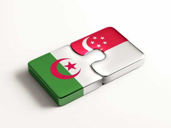 Singapore Algeriet pussel koncept — Stockfoto