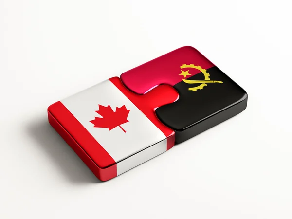 Angola Canada  Puzzle Concept — Stock Photo, Image