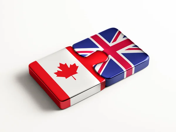 Verenigd Koninkrijk Canada puzzel Concept — Stockfoto